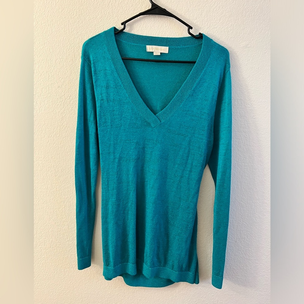 Nicki Minaj Womens Sweater Glitter,Size Large,Very Lightweight ,Green Color